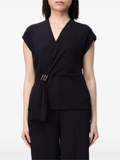 Hanita draped V-neck top
