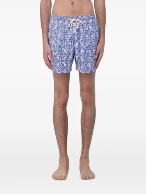 PENINSULA SWIMWEAR geometric-print swim shorts