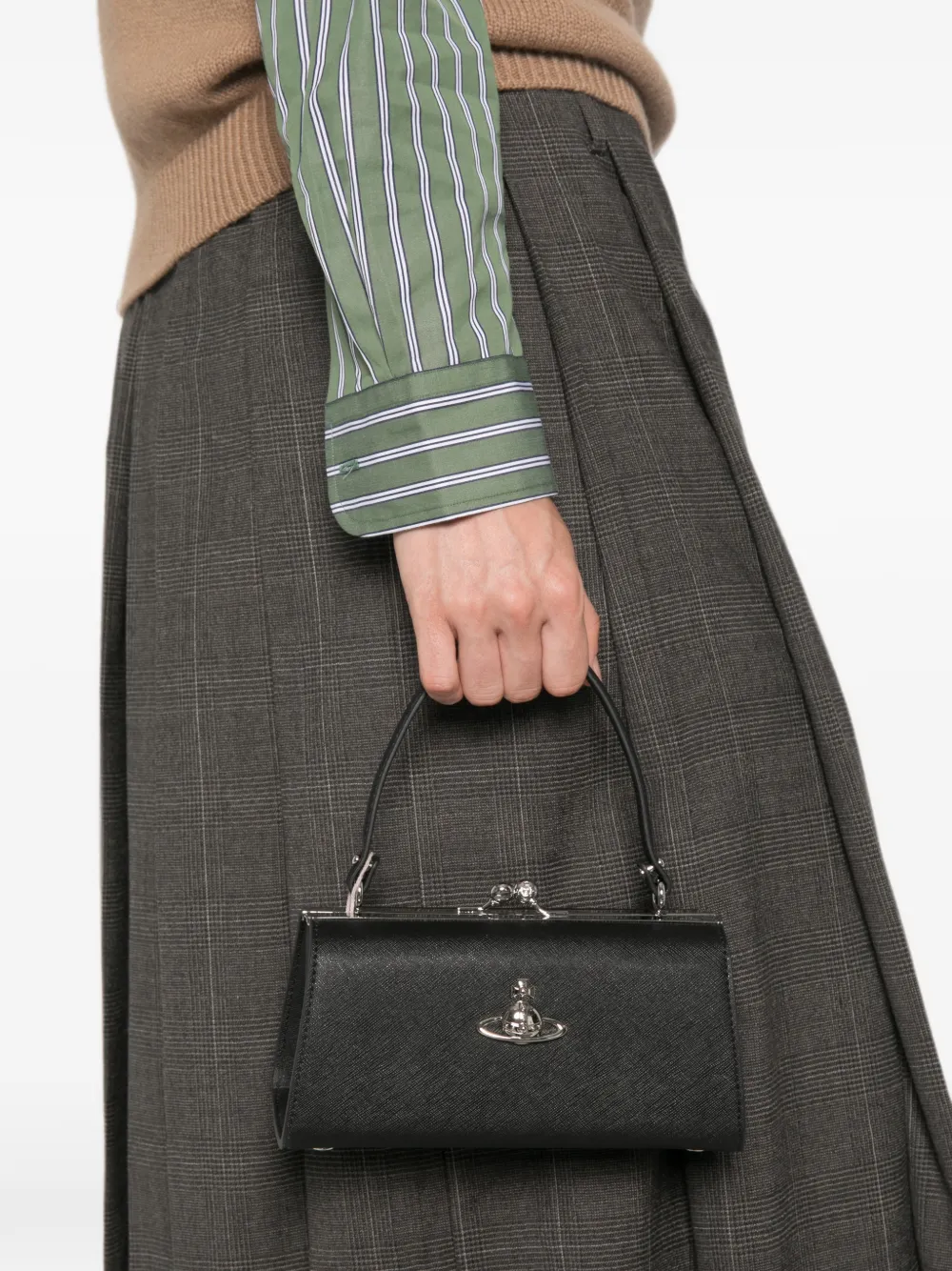 Vivienne Westwood Doll XL mini-tas Zwart