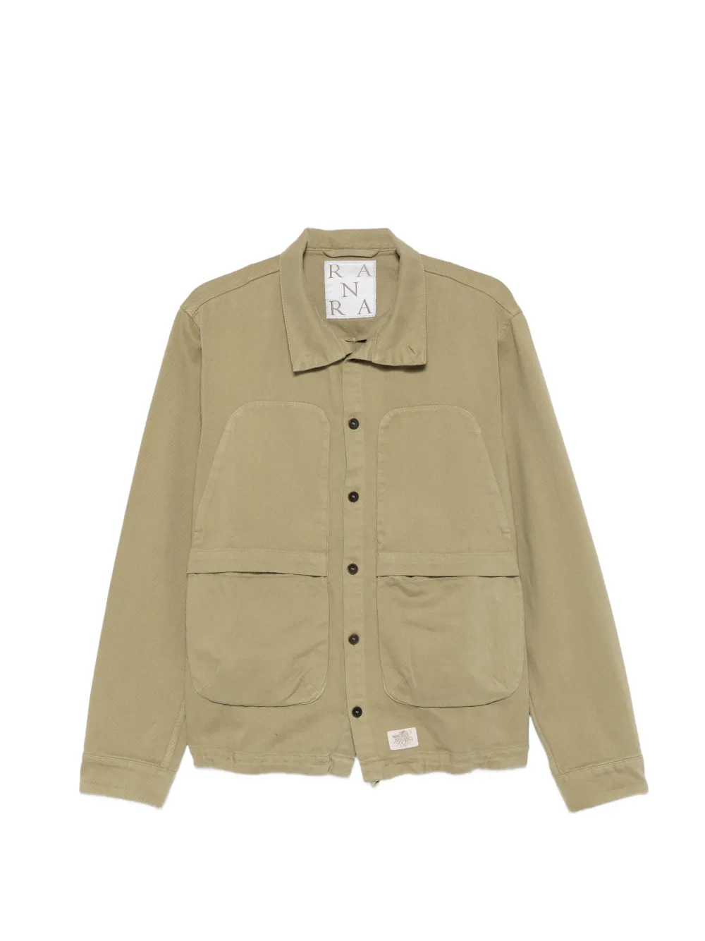 RANRA button-fastening flap-pocket jacket - Verde