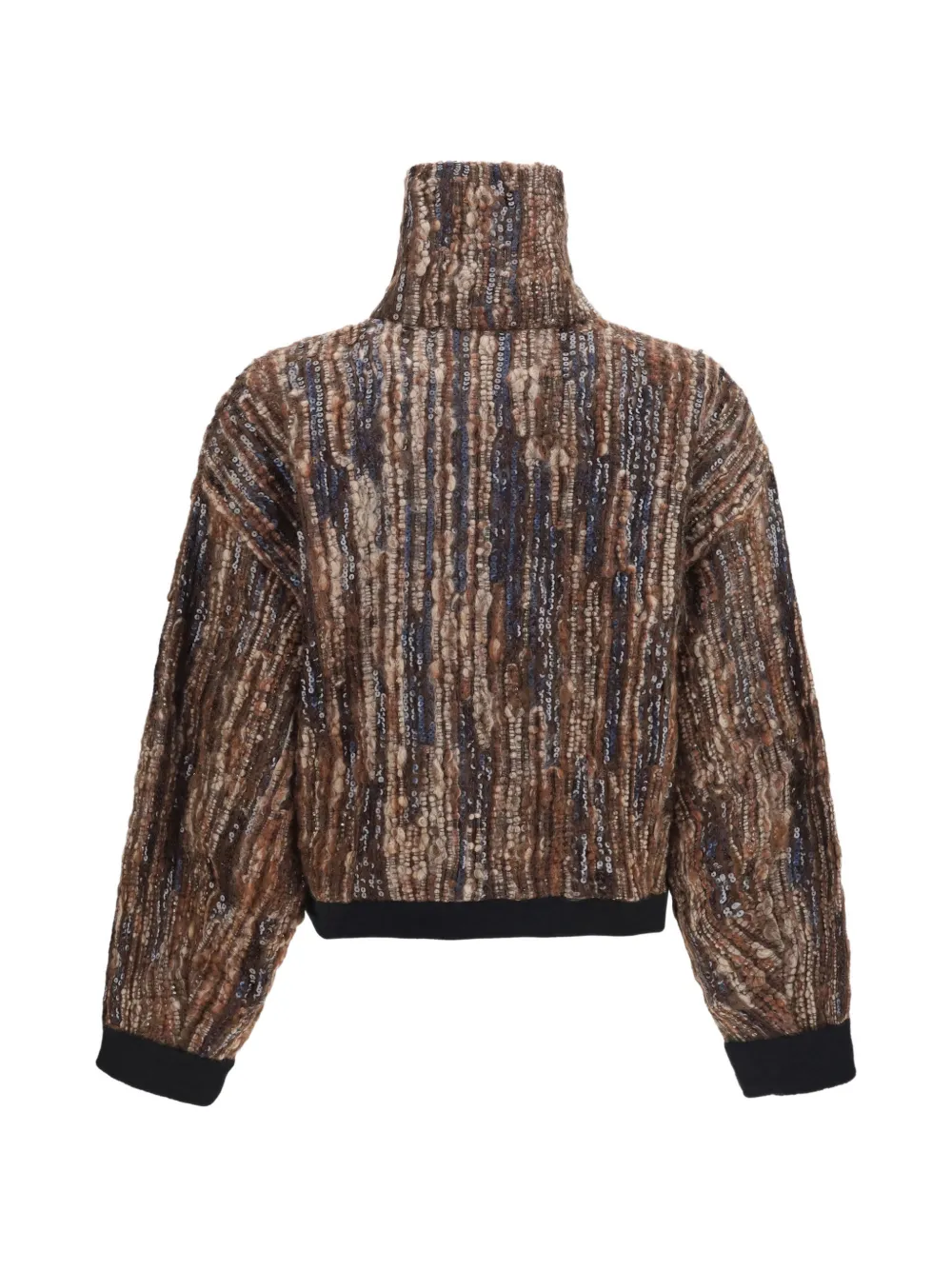 Brunello Cucinelli Vest met pailletten Bruin
