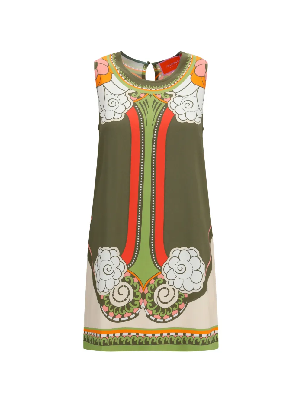 La DoubleJ ambrosia-printed mini dress - Grün