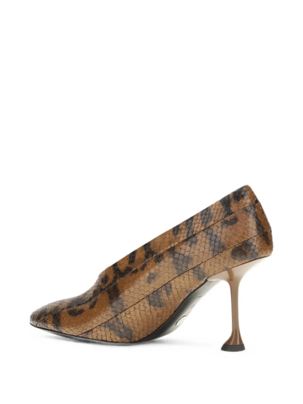 Proenza Schouler Tee snake-effect leather pumps Bruin