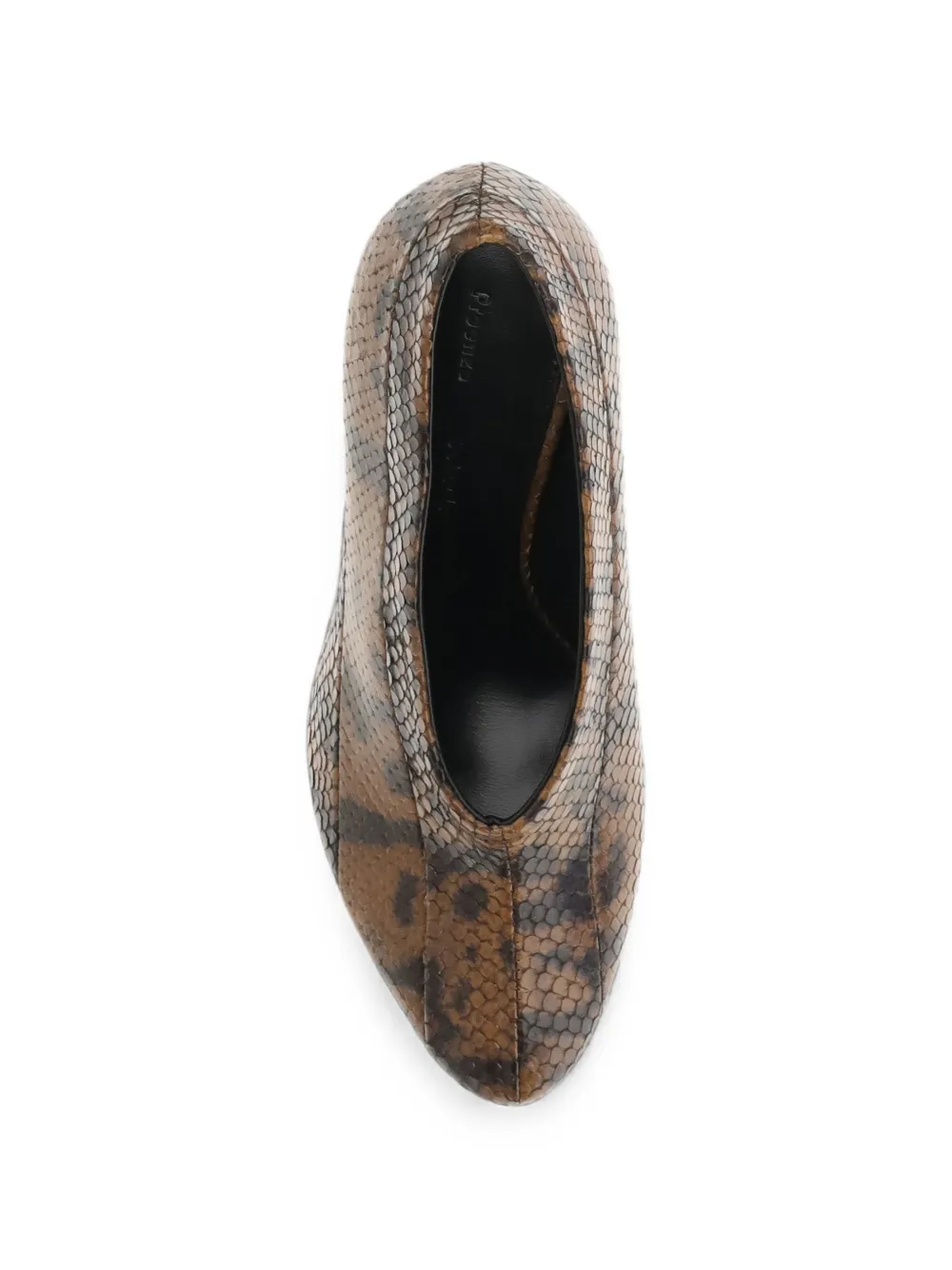 Proenza Schouler Tee snake-effect leather pumps Bruin