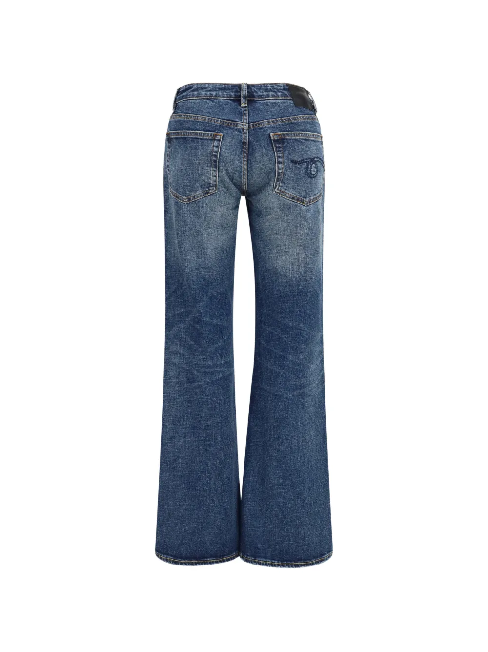R13 Effie jeans met vervaagd effect Blauw