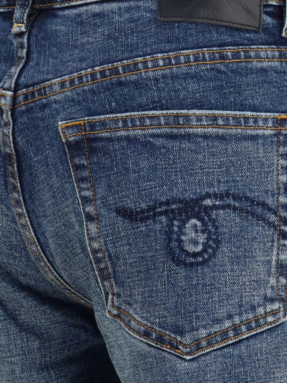 R13 Effie jeans met vervaagd effect Blauw
