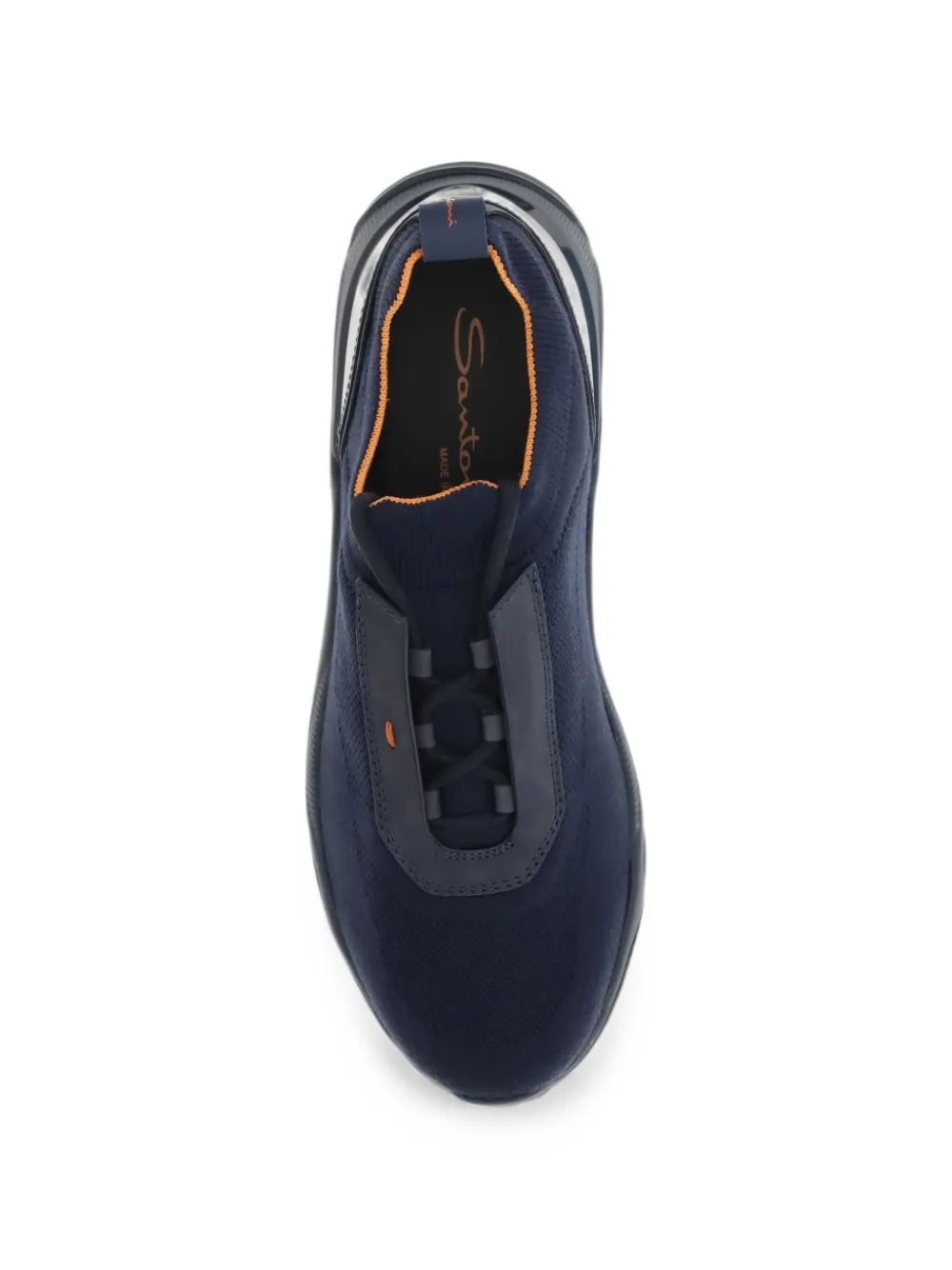 Santoni panelled sneakers Blauw