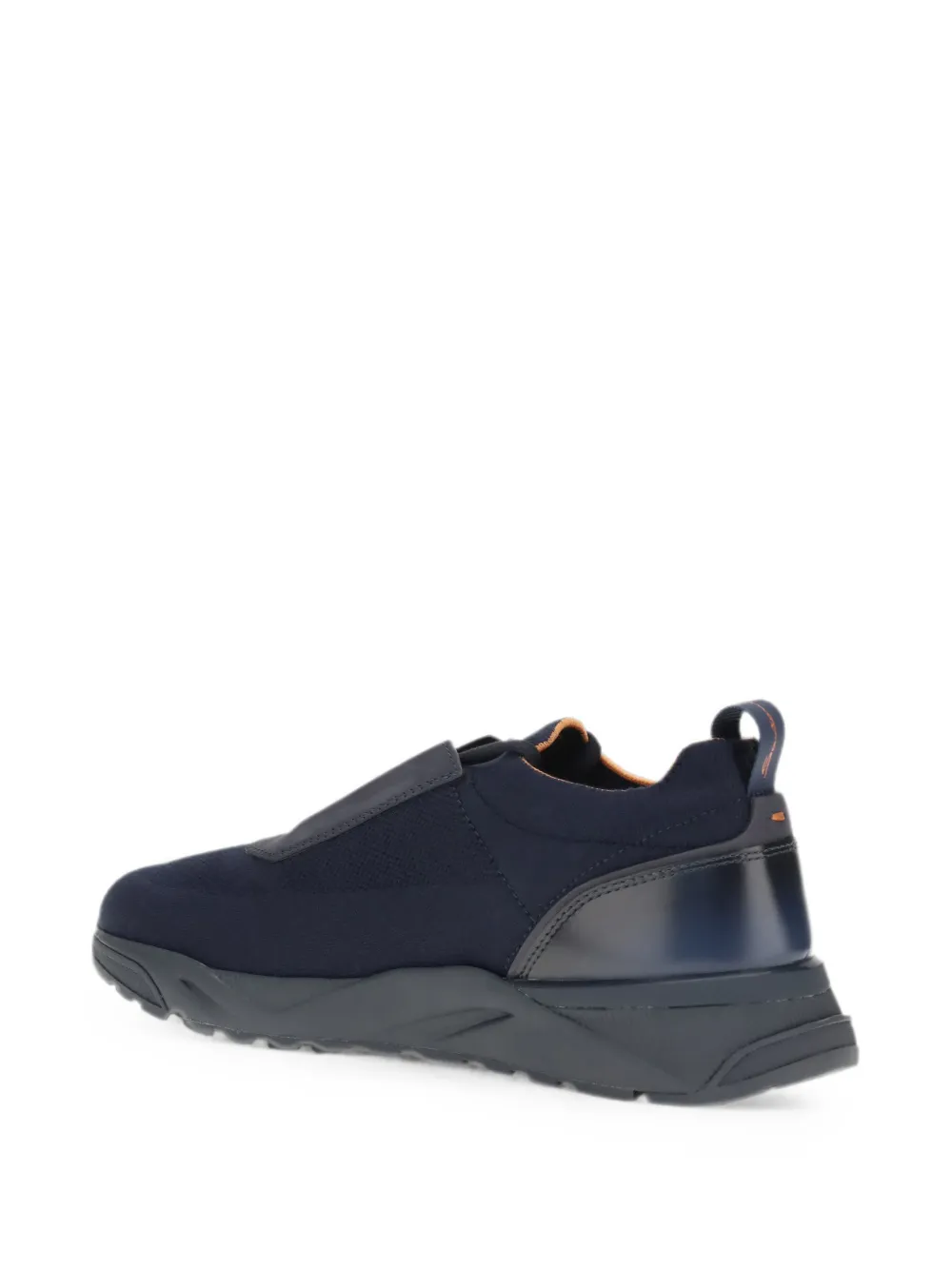 Santoni panelled sneakers Blauw