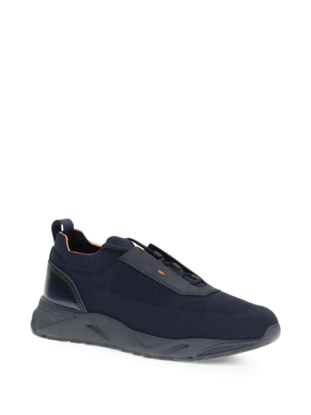 Santoni panelled sneakers Blauw