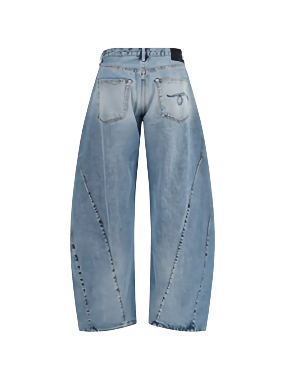 R13 Janine jeans met barrelpijpen Blauw