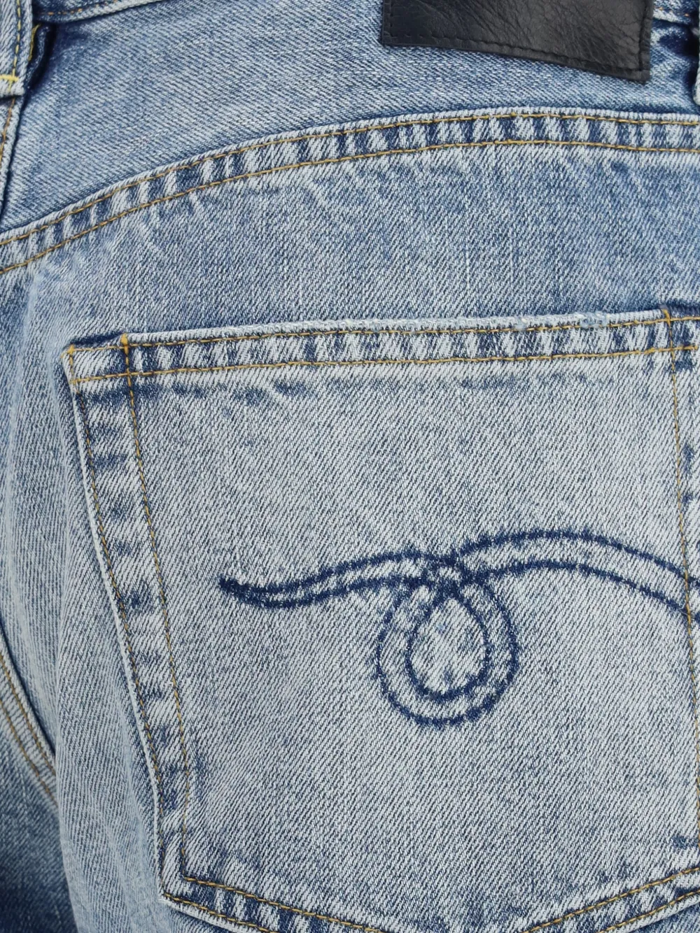 R13 Janine jeans met barrelpijpen Blauw