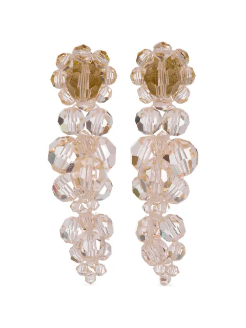 Simone Rocha crystal-embellished drop earrings