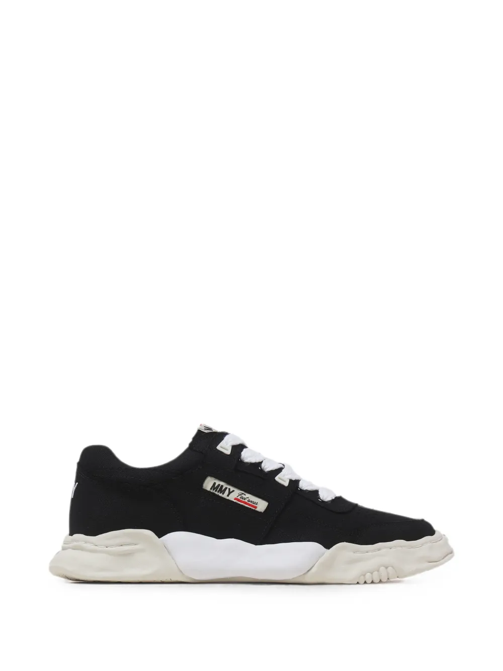 Maison MIHARA YASUHIRO Parker canvas logo-embroidered sneakers Zwart