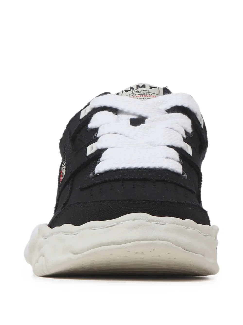Maison MIHARA YASUHIRO Parker canvas logo-embroidered sneakers Zwart