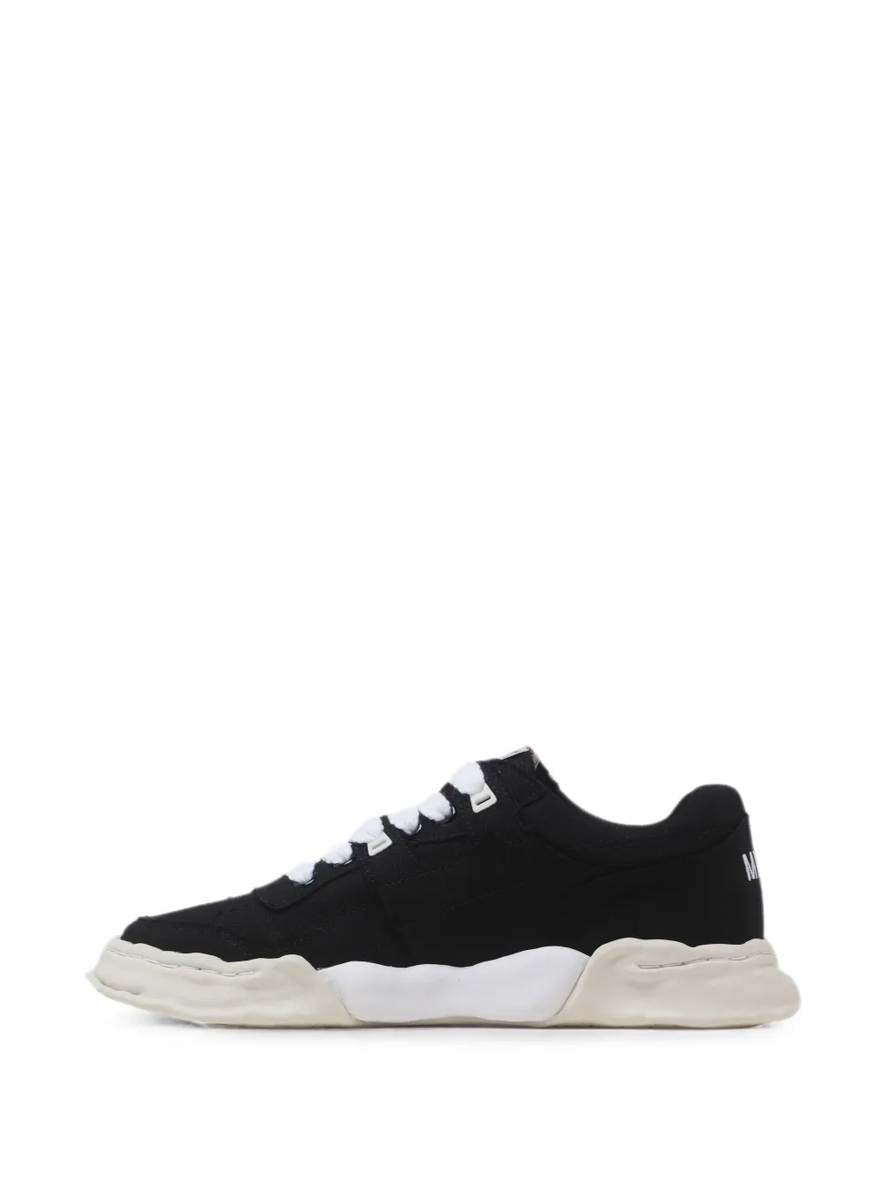 Maison MIHARA YASUHIRO Parker canvas logo-embroidered sneakers Zwart