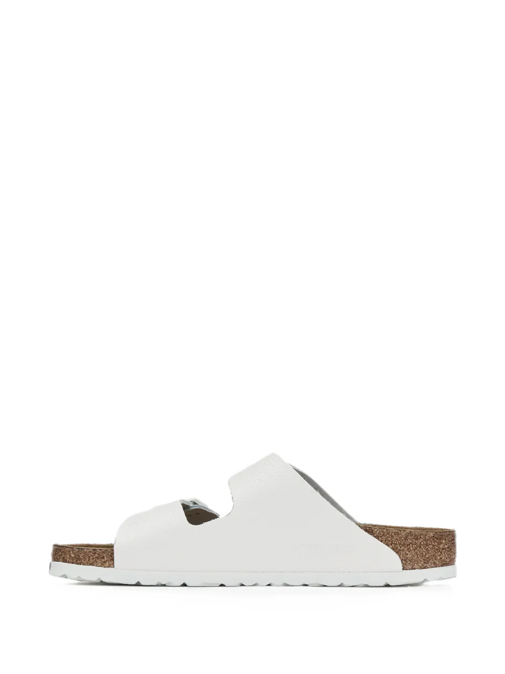 Birkenstock Arizona leren sandalen met gesp Wit