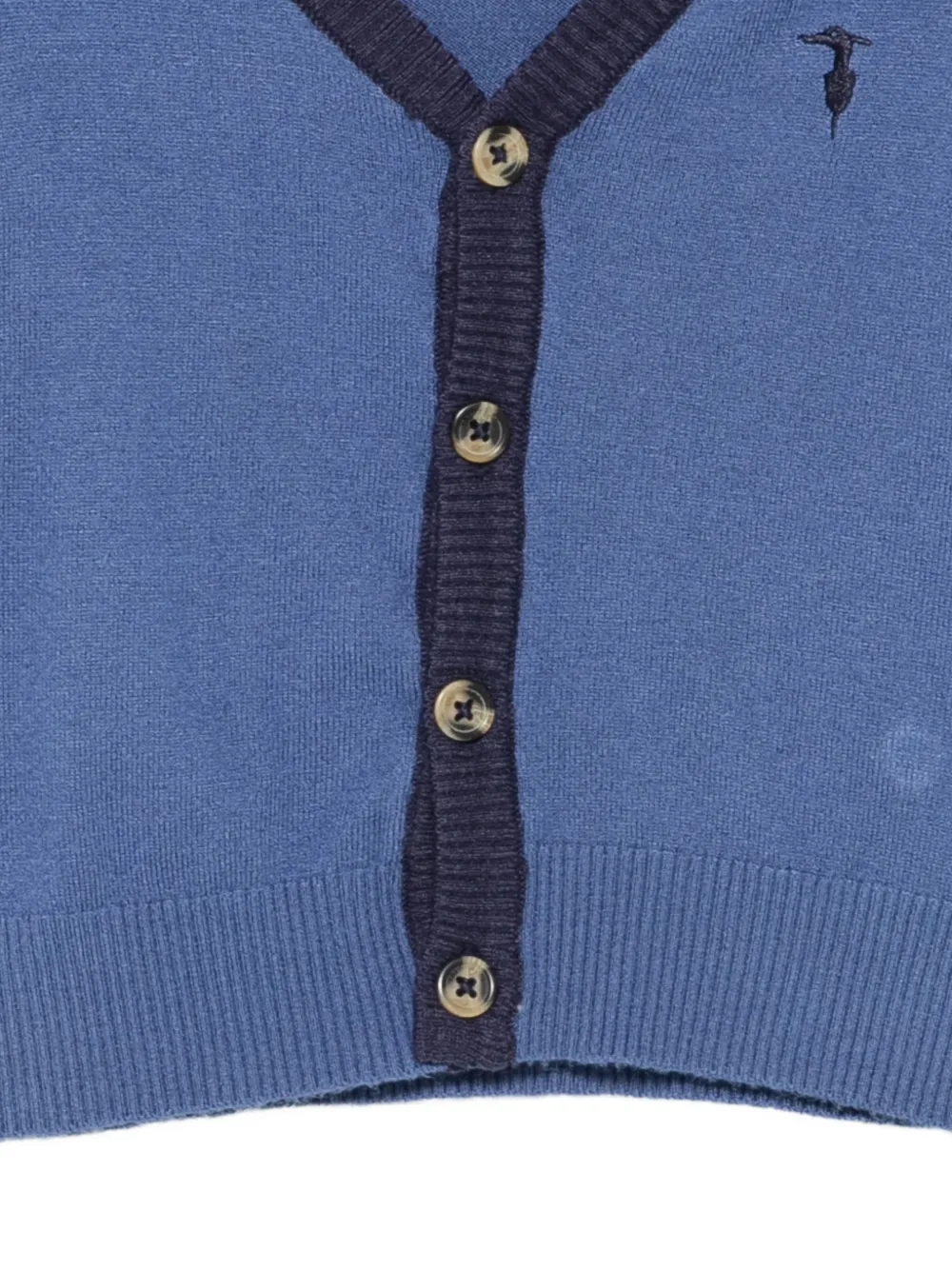 TRUSSARDI JUNIOR Vest met geborduurd logo Blauw