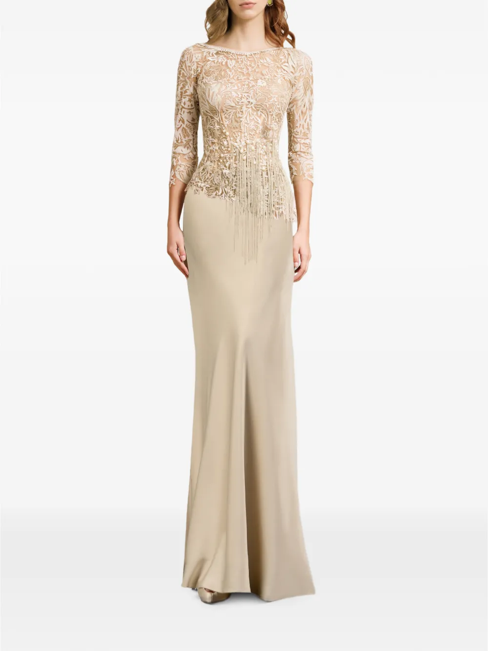 Gemy Maalouf Zijden maxi-rok Beige