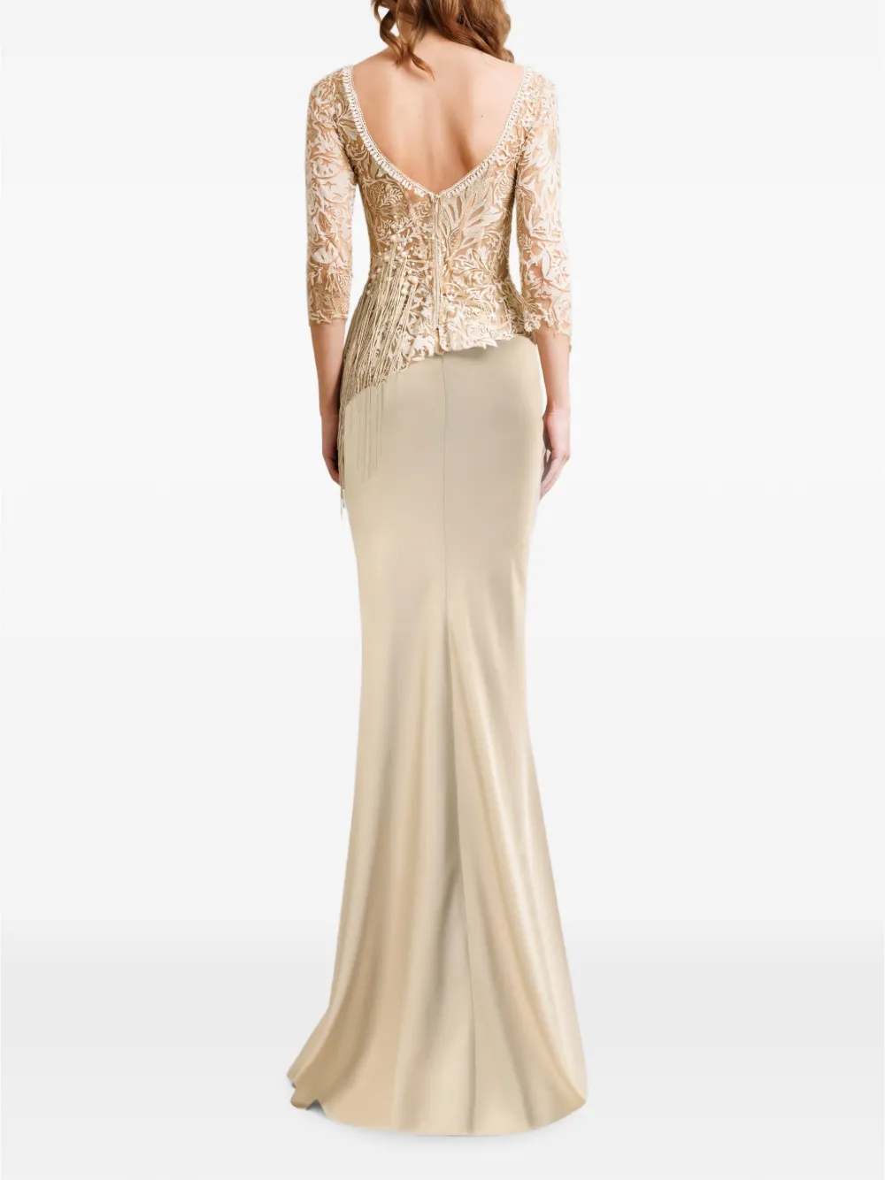 Gemy Maalouf Zijden maxi-rok Beige