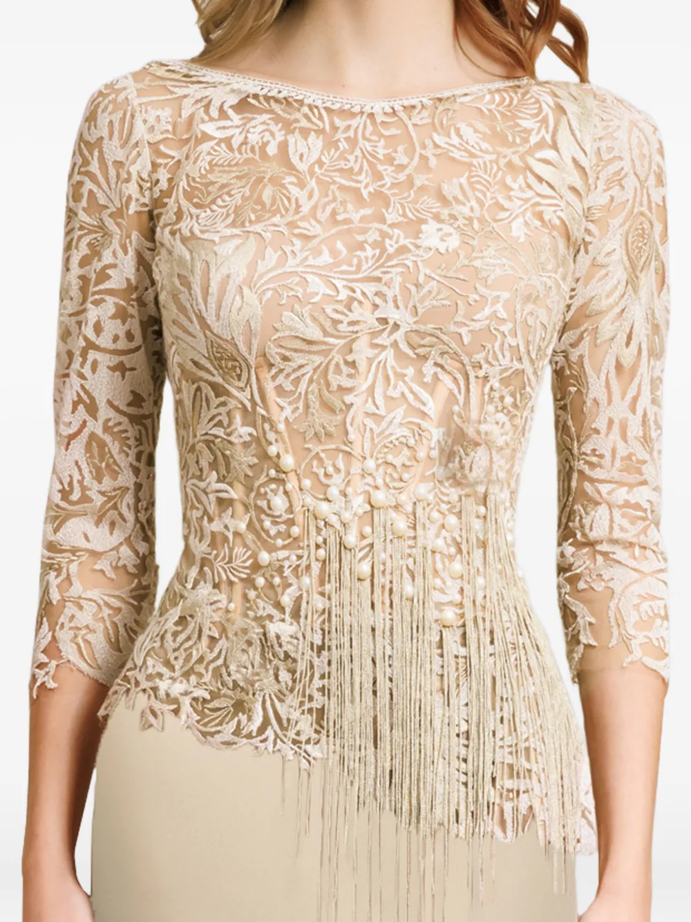 Gemy Maalouf Zijden maxi-rok Beige