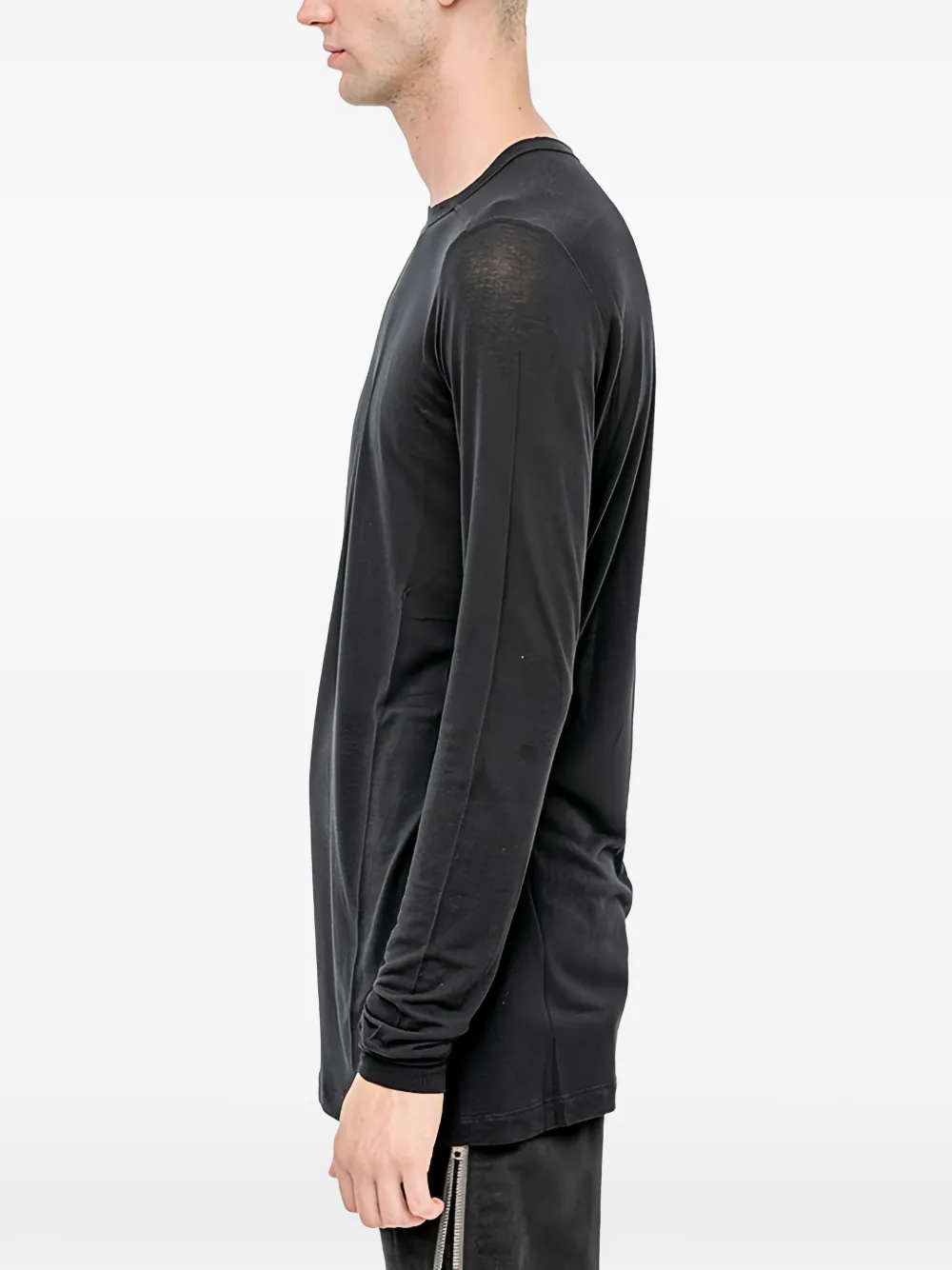 Rick Owens T-shirt met lange mouwen Zwart