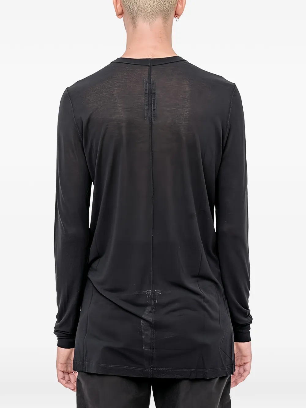 Rick Owens T-shirt met lange mouwen Zwart