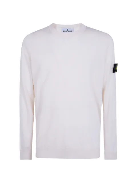 Stone Island logo-patch crew-neck top