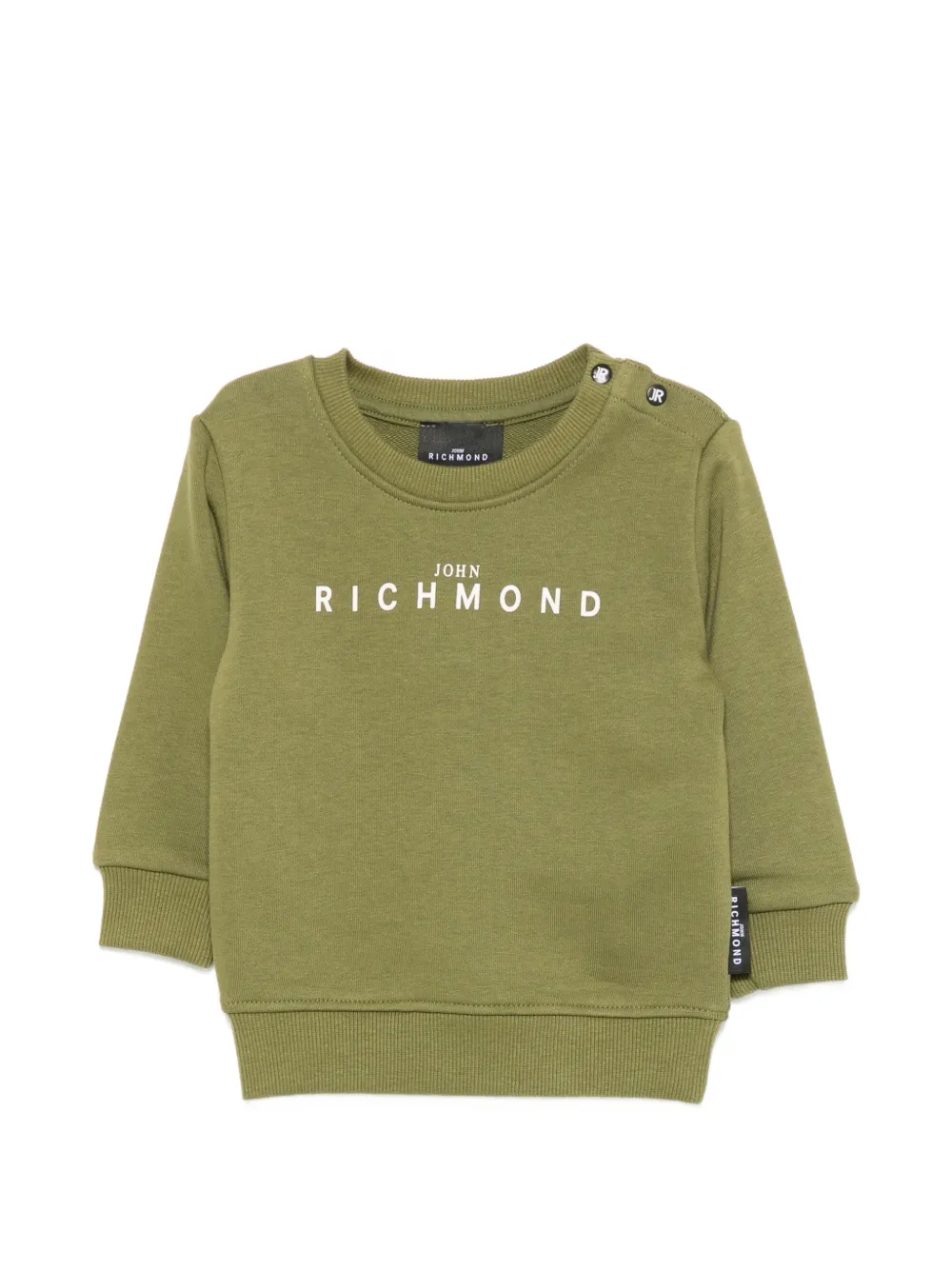 John Richmond Junior logo-print sweatshirt - Verde