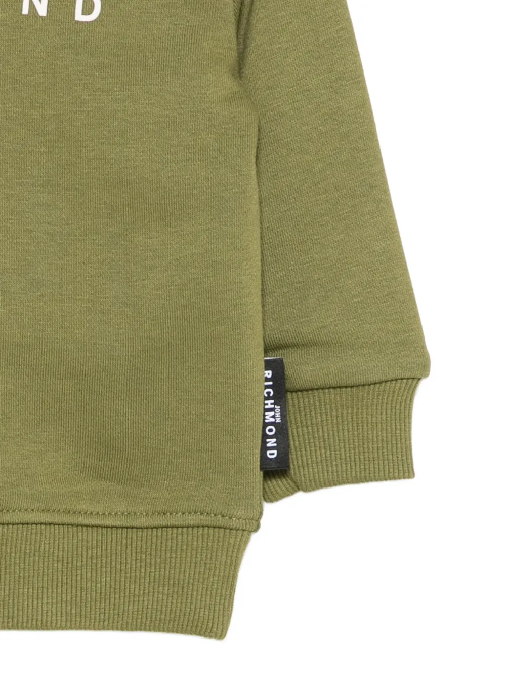 John Richmond Junior Sweater met logoprint Groen