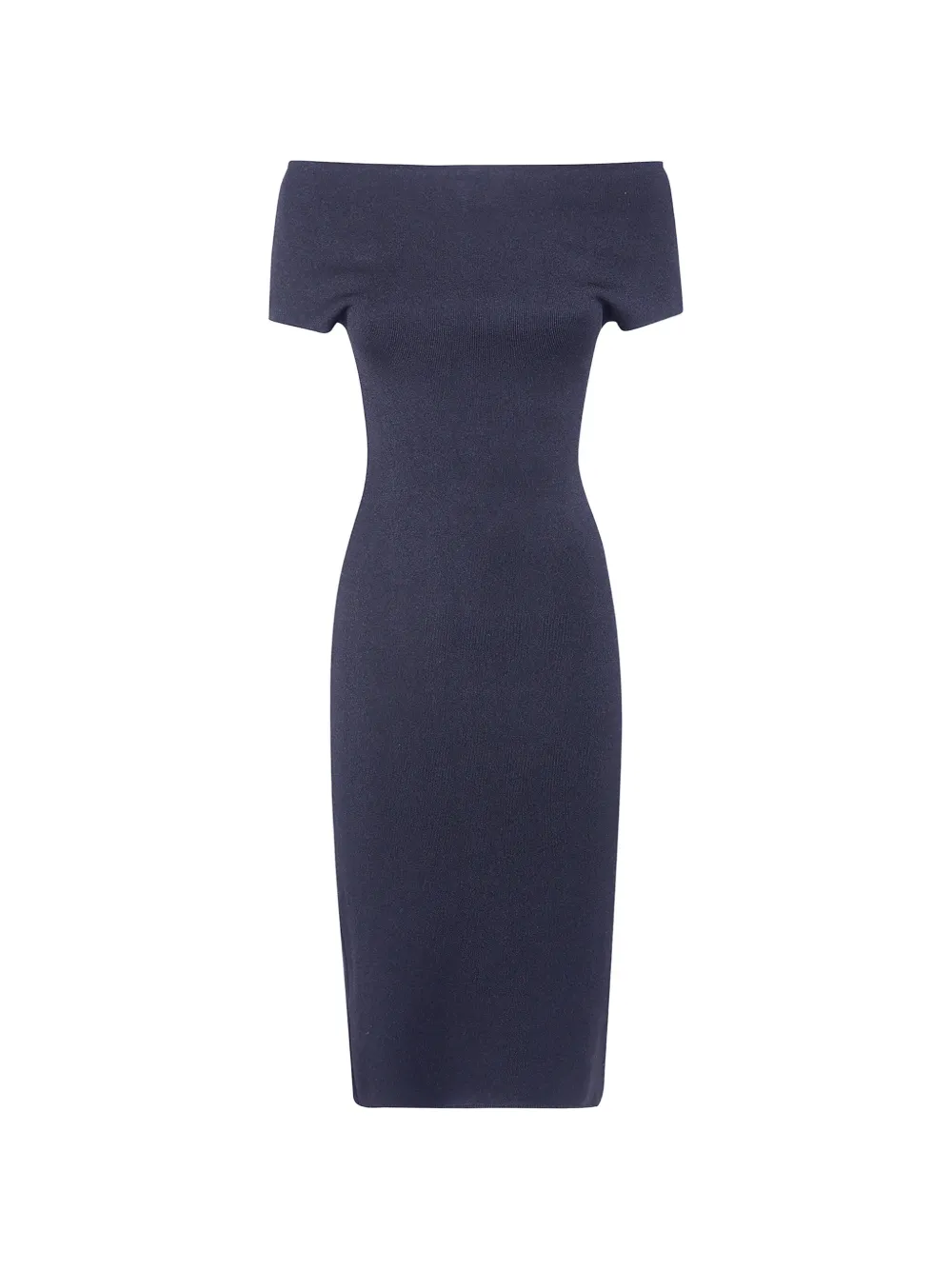 Magda Butrym off-shoulder knitted dress - Nero