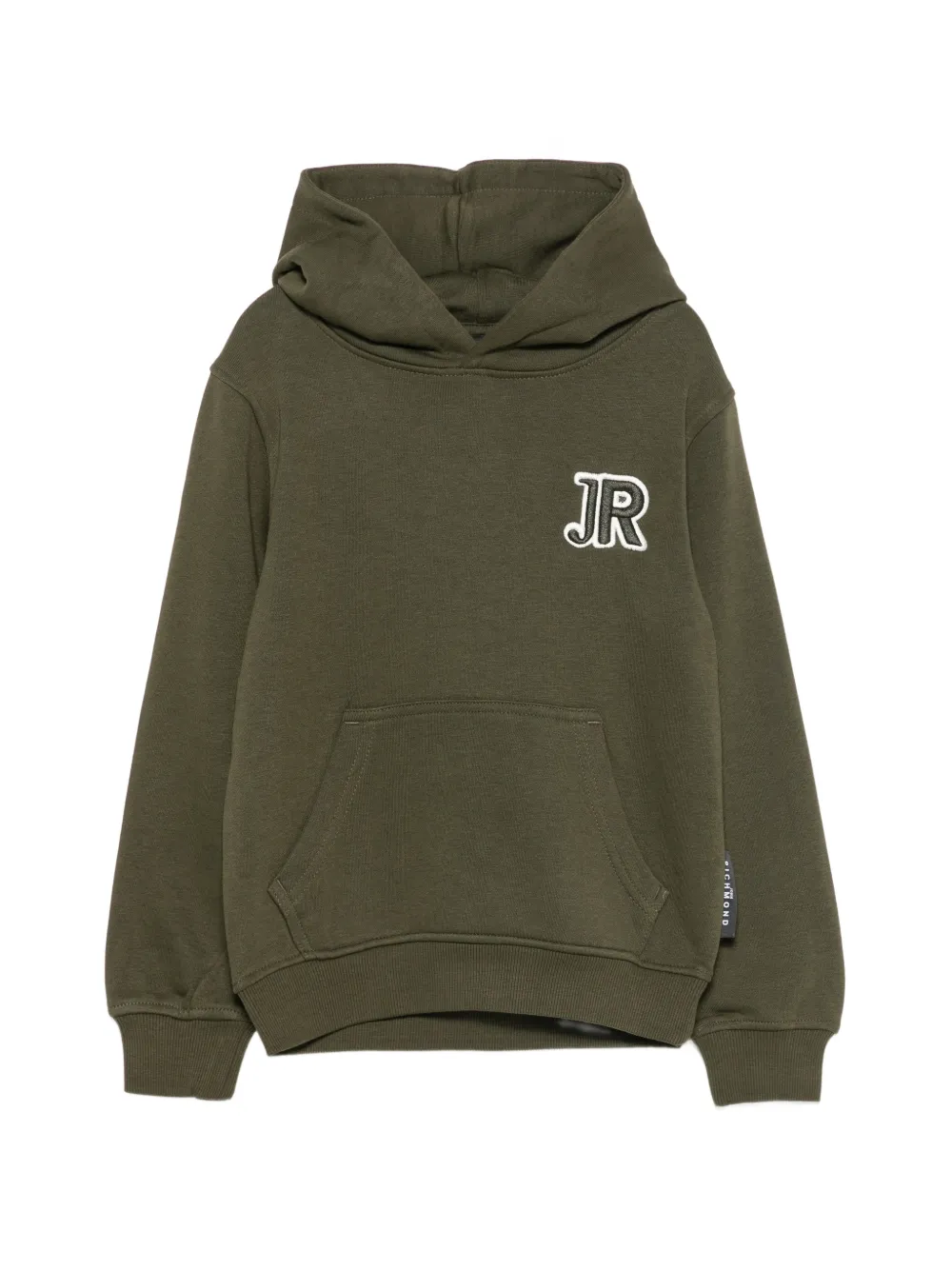 John Richmond Junior logo-detail hoodie - Verde