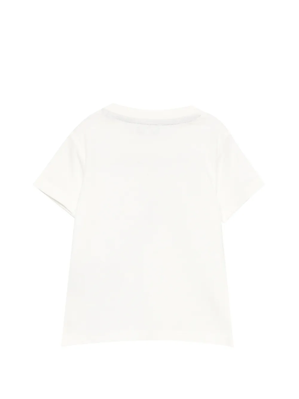 TRUSSARDI JUNIOR T-shirt met logoprint en knoop op de schouders Beige
