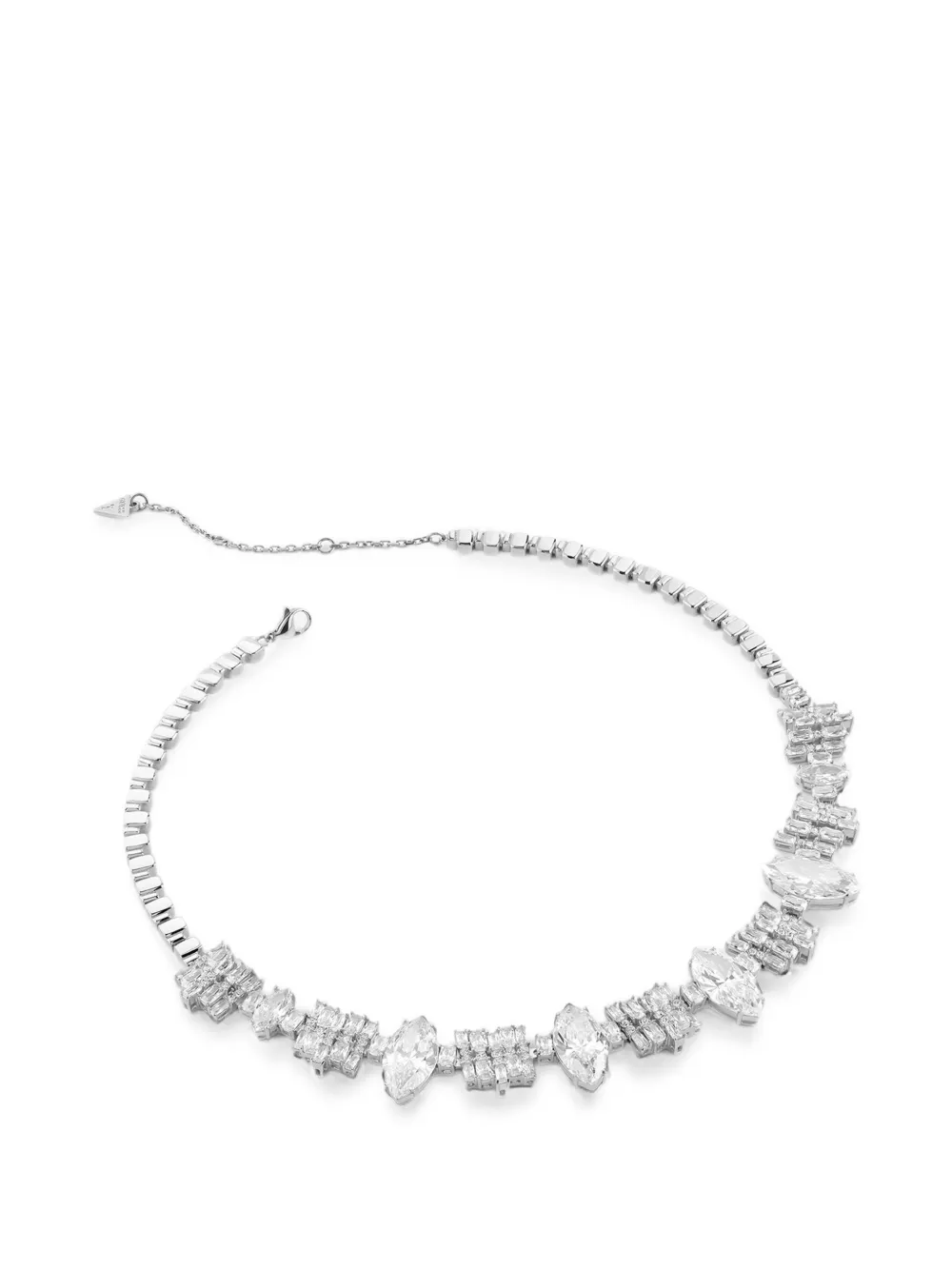 GUESS USA Chandelier crystal-embellished necklace - Silber
