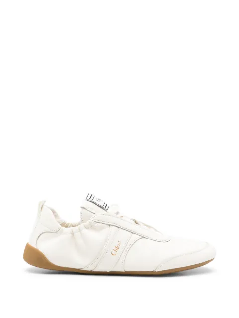 Chloé Kick logo-print lace-up sneakers