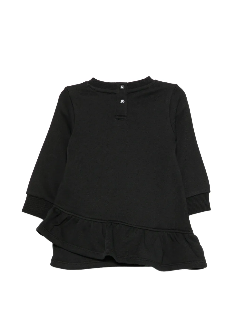 John Richmond Junior Jurk met logoprint Zwart