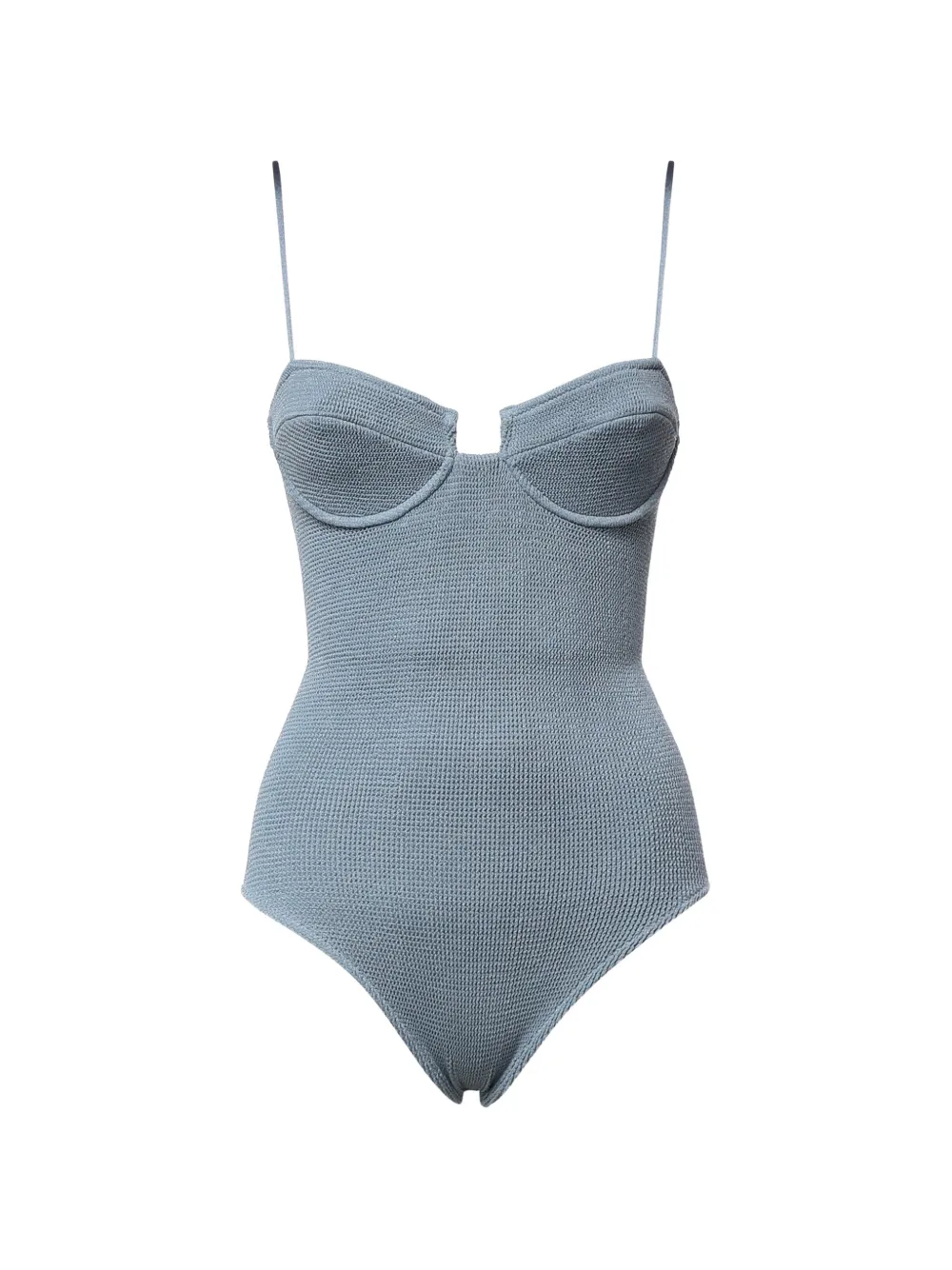 MC2 Saint Barth Badpak met gekreukt effect en beugel Blauw
