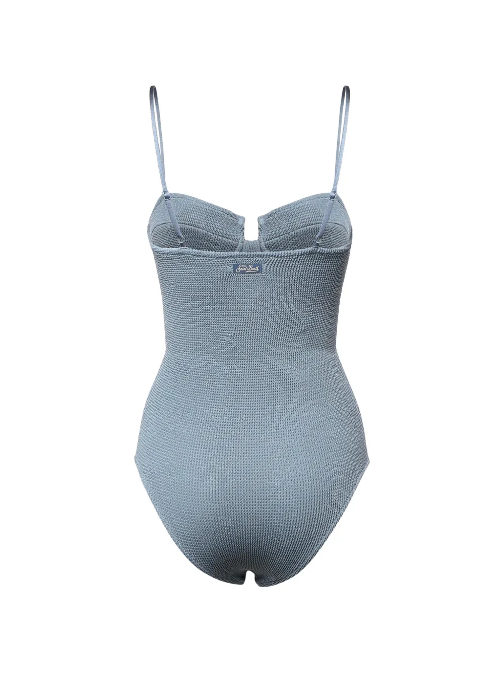 MC2 Saint Barth Badpak met gekreukt effect en beugel Blauw