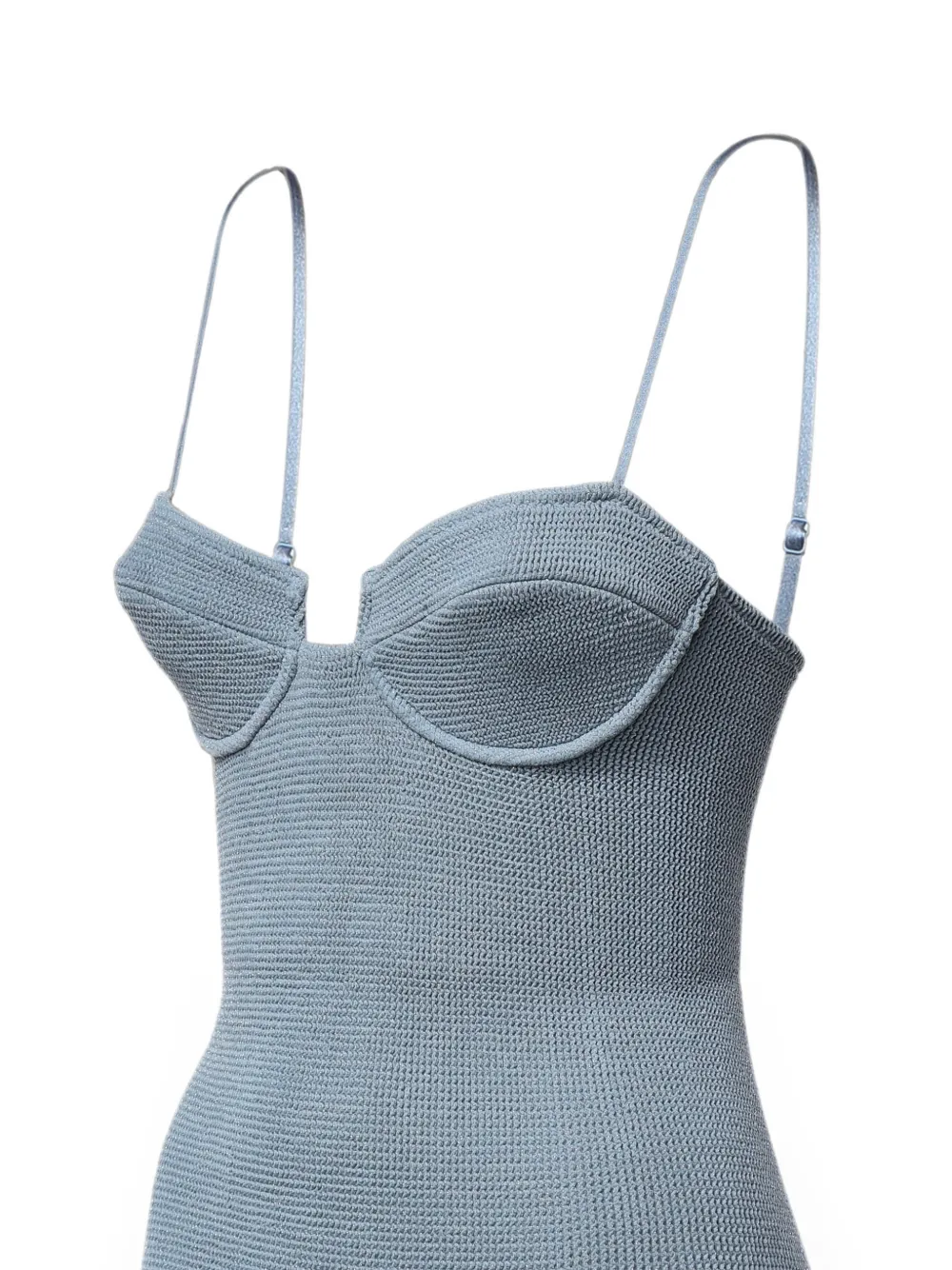 MC2 Saint Barth Badpak met gekreukt effect en beugel Blauw