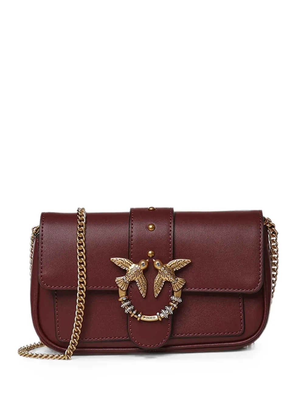 PINKO Love Birds shoulder bag - Rosso