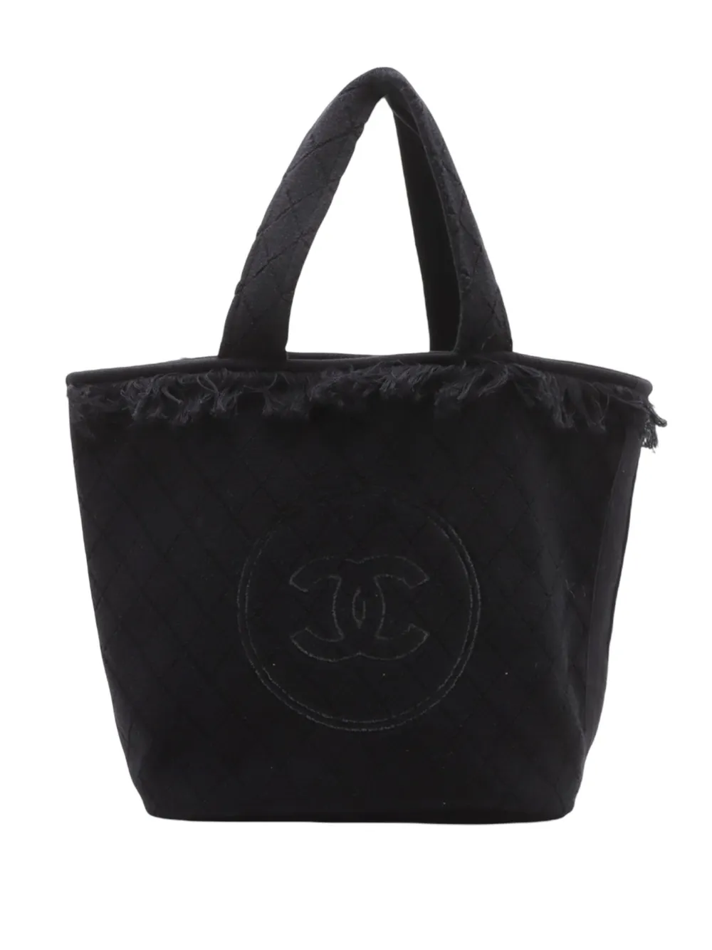 CHANEL Pre-Owned 2018-2026 CC Terry Cotton Beach tote bag - Black