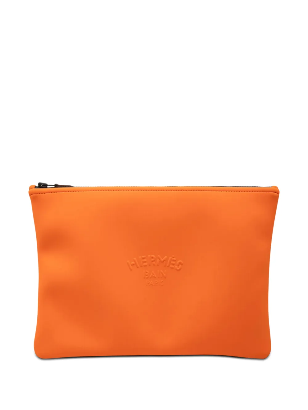 Hermès Pre-Owned 2010-2026 Medium Neoprene Neobain Case clutch bag - Arancione