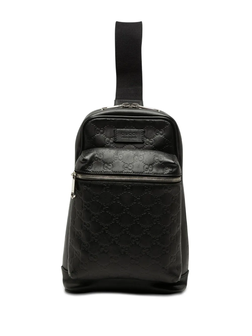 Gucci Pre-Owned 2000-2015 Guccissima Sling backpack - Nero