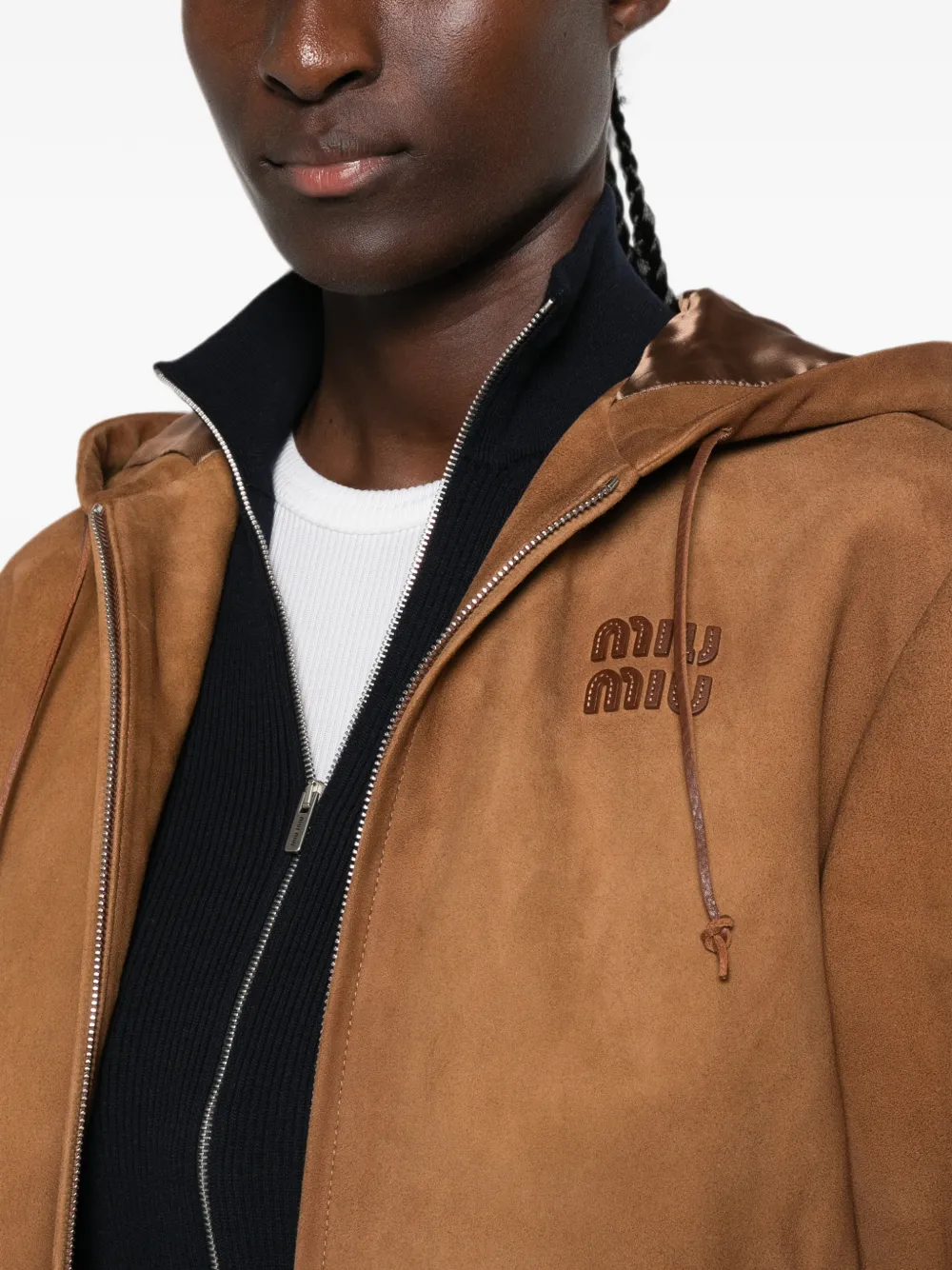 Miu Jack met capuchon Bruin