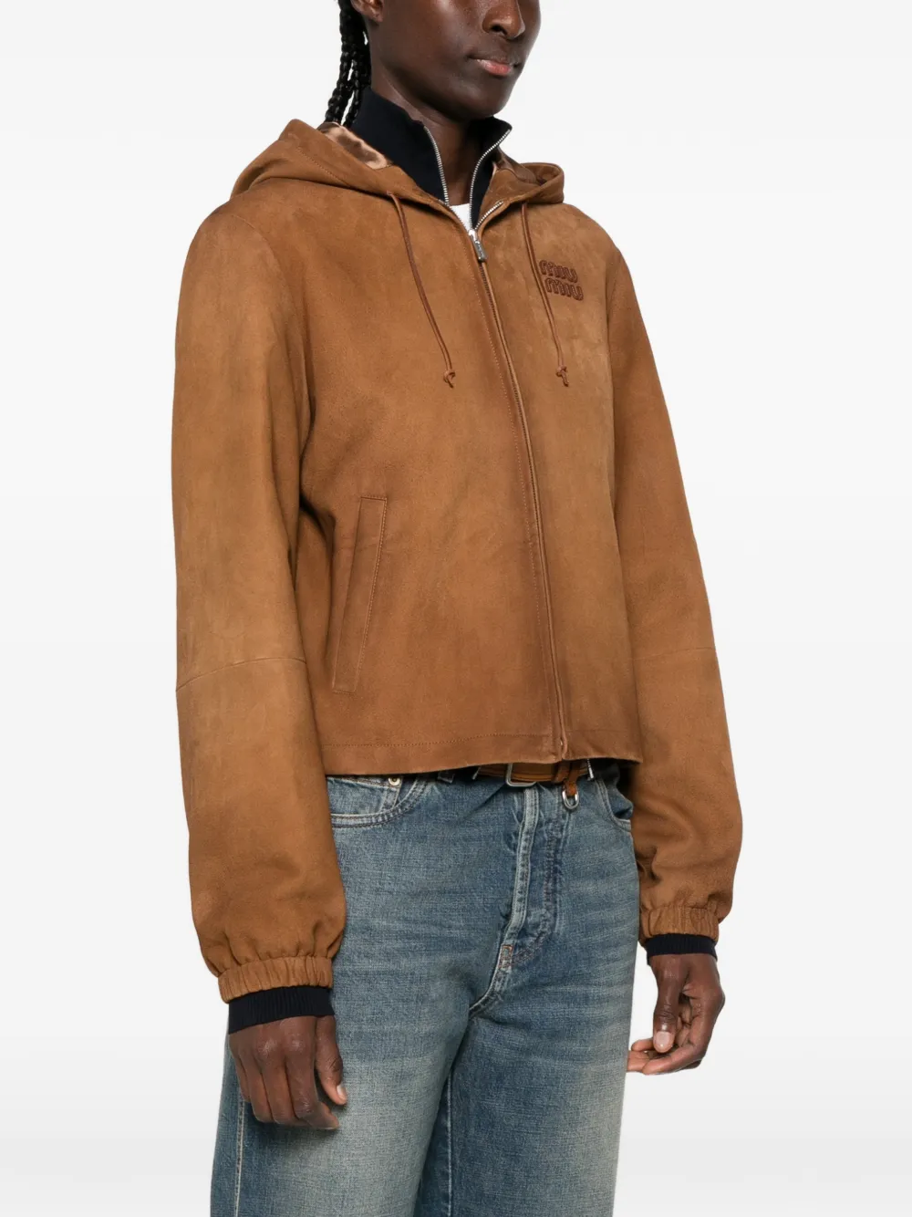 Miu Jack met capuchon Bruin