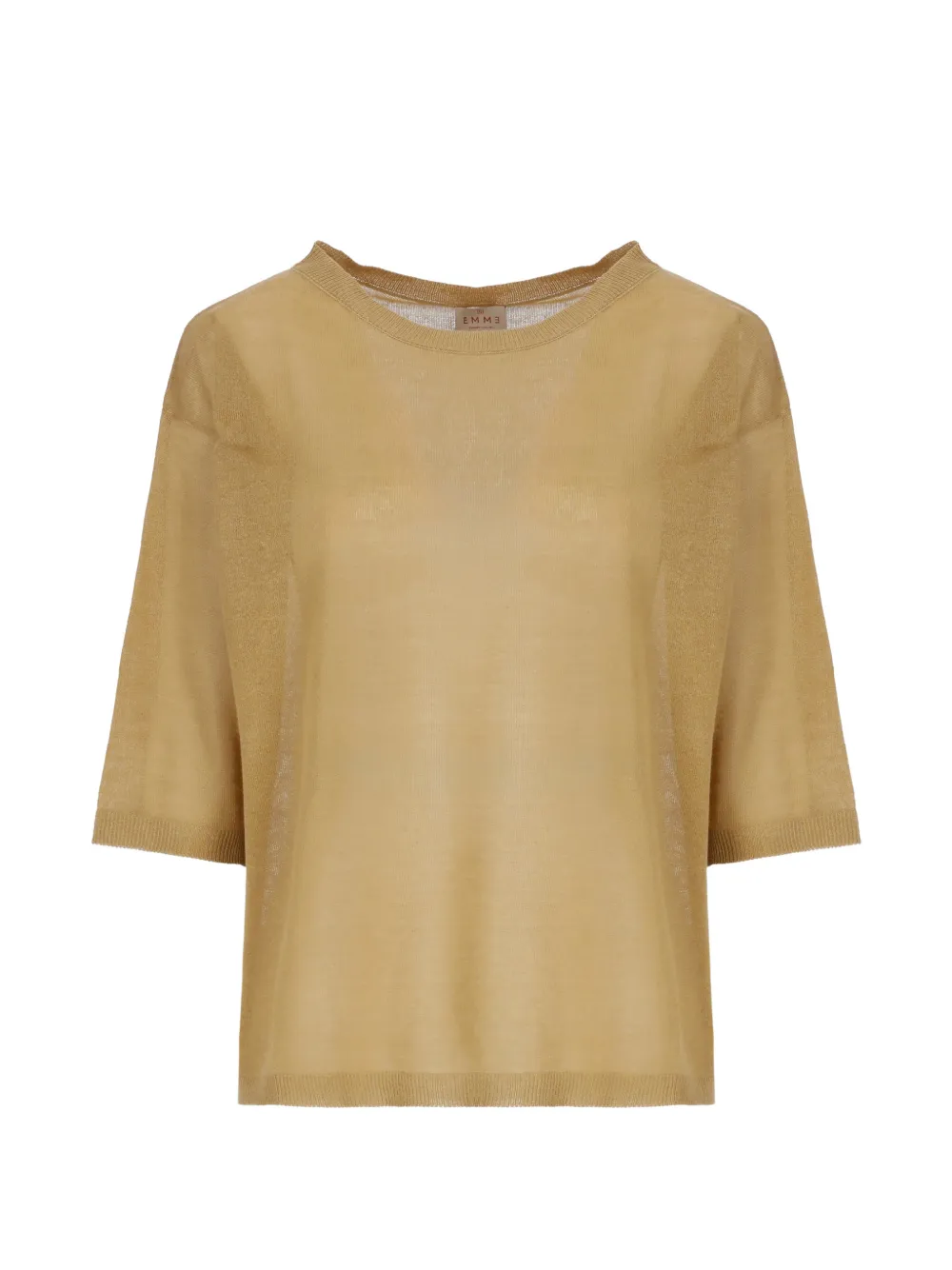 EMME EMMANGIZIA short-sleeve sweater - Marrone
