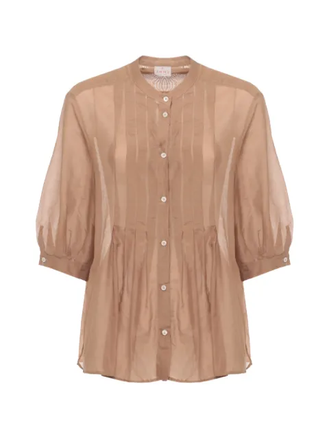 EMME camisa Emmgiga plisada de manga farol