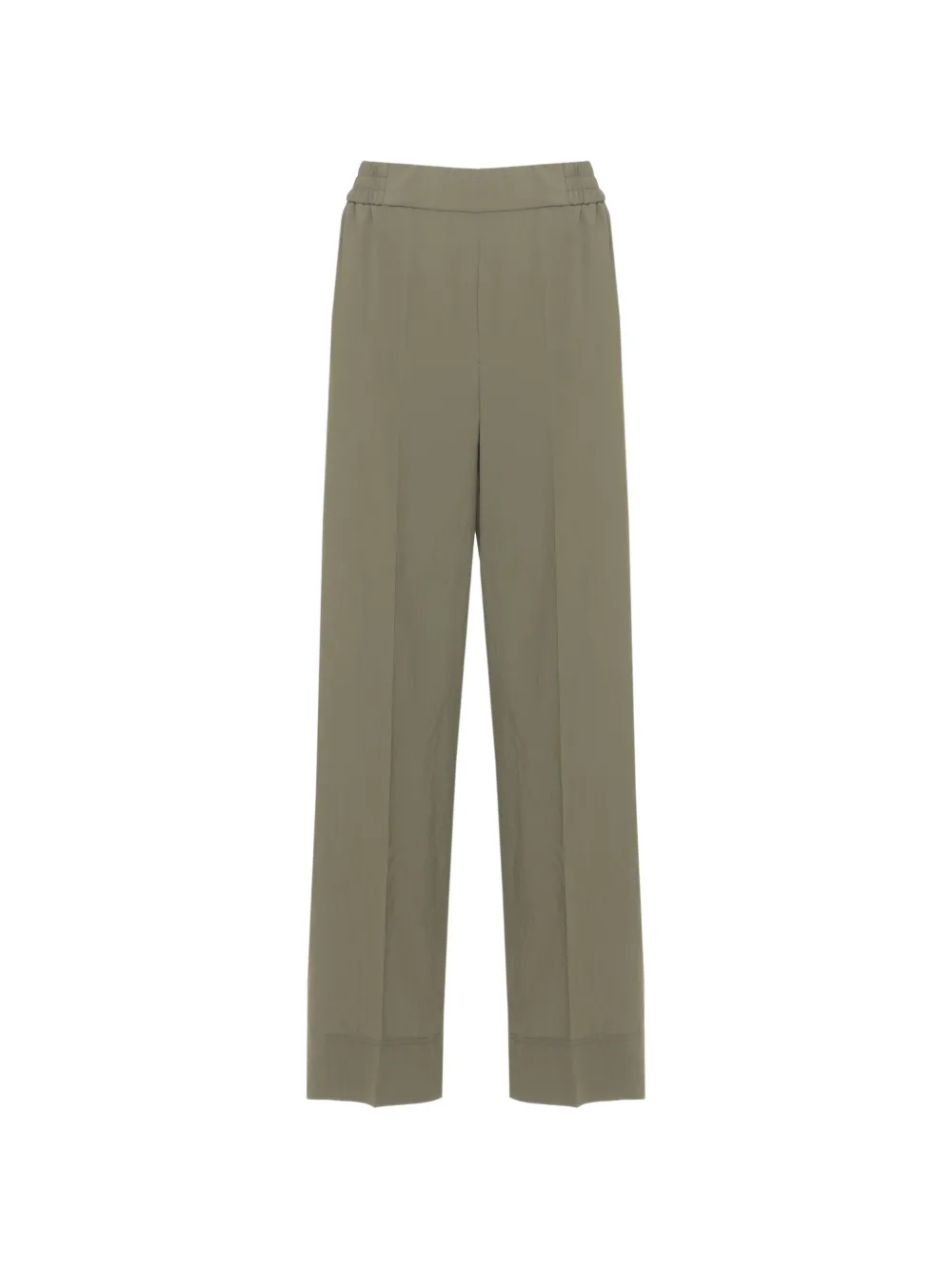 EMME Emmangolo elasticated-waist wide-leg trousers - Verde
