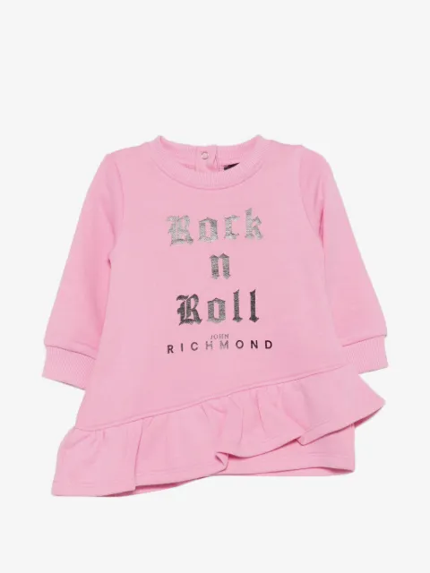 John Richmond Junior robe volantée à logo