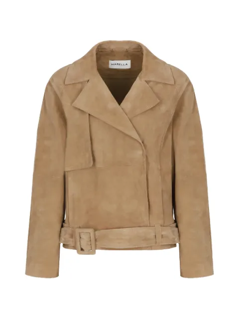 Marella belted suede jacket