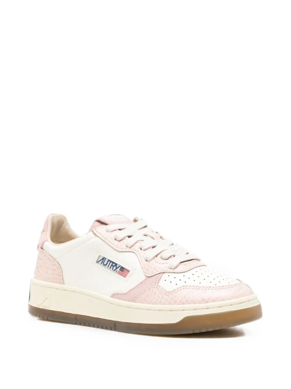 Autry Medalist croc-effect sneakers Beige